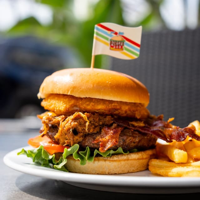 Piggyback Burger.
