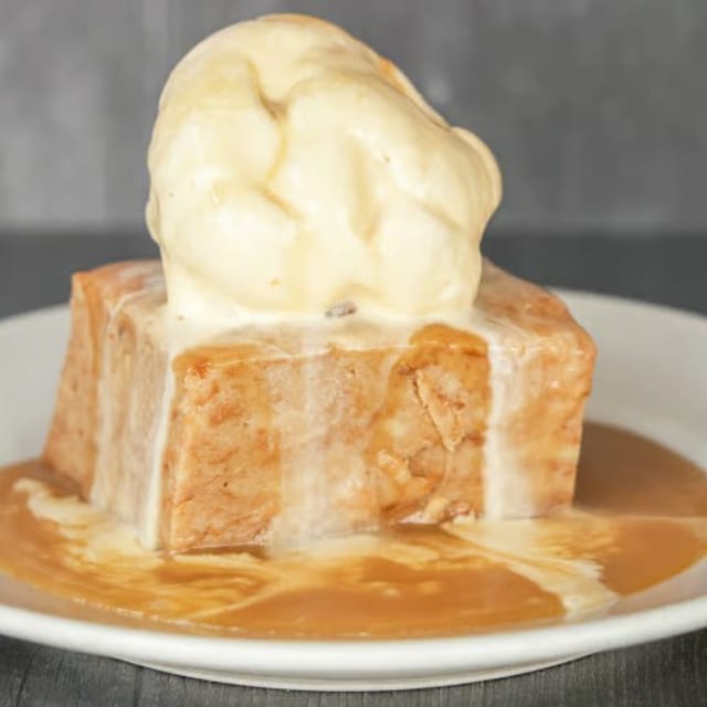 Lucille's Homemade Bread Pudding.