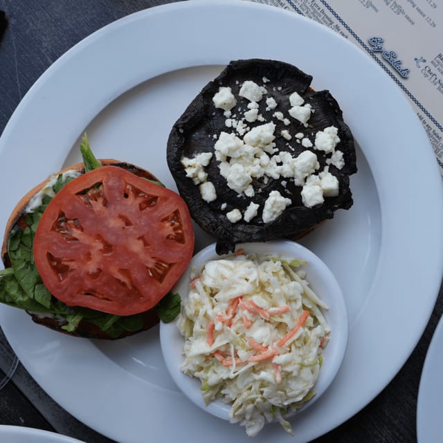 Vegetarian Portobello Sandwich.
