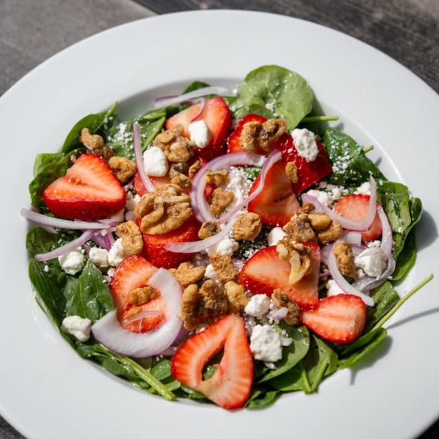 Strawberry Spinach Salad.