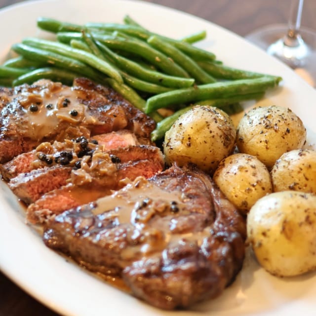 Grilled New York Strip Steak.