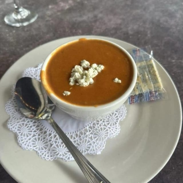 Lucille's Famous Tomato Bleu Cheese Soup.